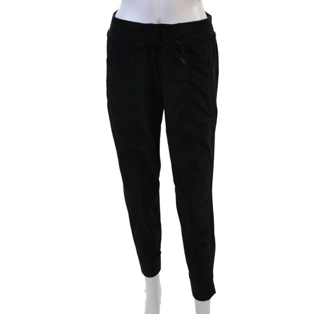 Athleta Womens Jogger Pants Black Drawstring Petite Size 6